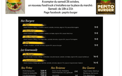 NOUVEAU : FOOD TRUCK PEPITO BURGER  